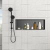 Stainless Steel Shower Niche 37" X 13" For Bathroom And Kitchen - Gunmetal Black - Image 4