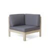Brava - X Back Corner Chair - Light Gray - Image 3