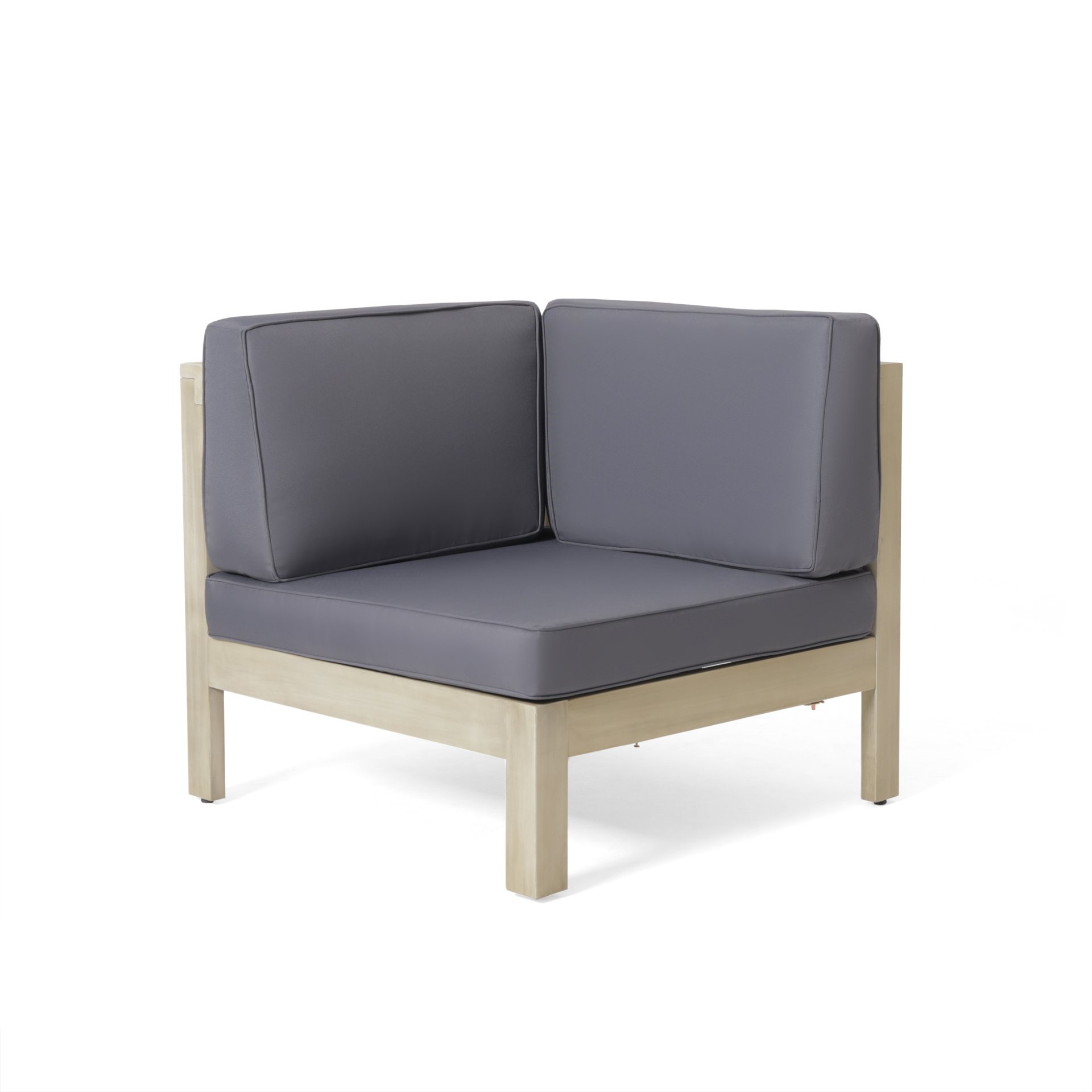 Brava - X Back Corner Chair - Light Gray - Image 3