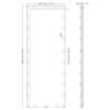 Hollywood - Full Length Mirror With Lights Full Body Vanity Mirror With 3 Color Modes Lighted Standing Floor Mirror For Dressing Room Bedroom Wall Mounted Touch Control - Silver - Image 16