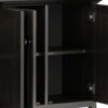 Amherst - Wide 4 Door Storage Cabinet - Hickory Brown - Image 5