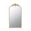 Full Length Mirror, Arched Mirror Hanging Or Leaning Against Wall, LargeMirror For Living Room - Gold - Image 2