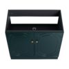 Modern Freestanding Bathroom Vanity With 2 Soft Close Cabinet Doors, Excluding Sink - Dark Green - Image 9