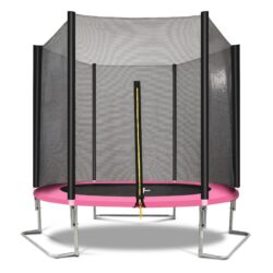 Yc 8Ft Trampoline Outer Net - Pink / Black