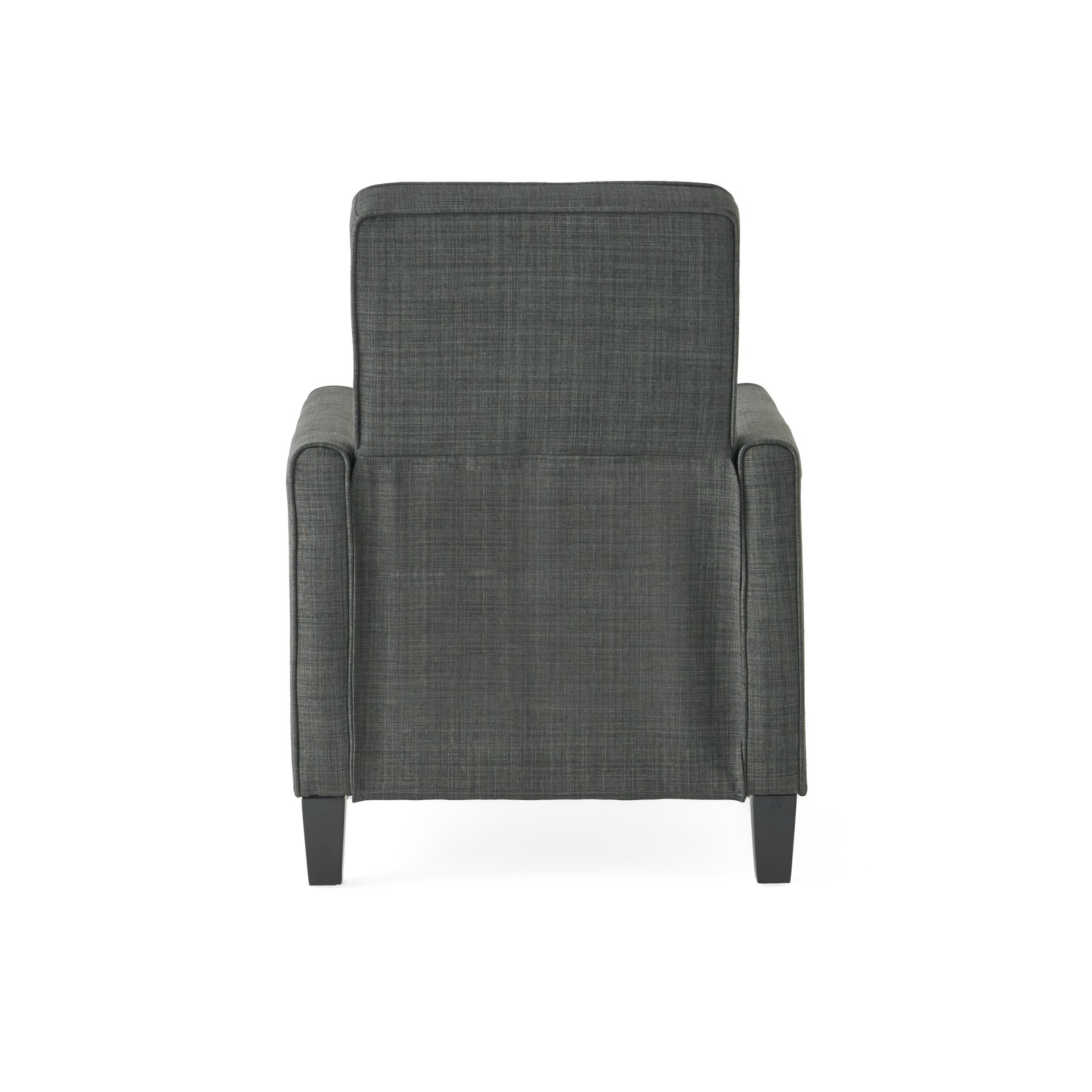Linen Push Back Chair For Elegant Home - Dark Gray - Image 14