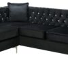 Paige - Sofa Chaise - Black - Image 7