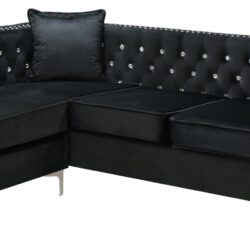 Paige - Sofa Chaise - Black