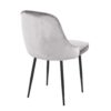 Marcel - Contemporary Dining Chair (Set of 2) - Black / Silver - Image 4