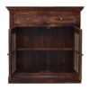 Cabinet With Glazed Doors - Walnut - Image 9