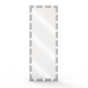 Hollywood - Full Length Mirror With Lights Full Body Vanity Mirror With 3 Color Modes Lighted Standing Floor Mirror For Dressing Room Bedroom Wall Mounted Touch Control - Silver - Image 5