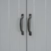 Stylish Bathroom Storage Cabinet With 2 Laundry Baskets - Gray - Image 22