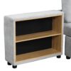 Versatile Sofa Bed Modular Sofa Free Combined Sofa With 2 Storage Racks - Gray - Image 22