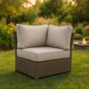Shick - Corner Wedge Patio Chair With Cushions - Gray - Image 8