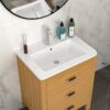 Rectangular Single Vanity Top With 1 Faucet Hole And Overflow, 28 X 19" - White - Image 4