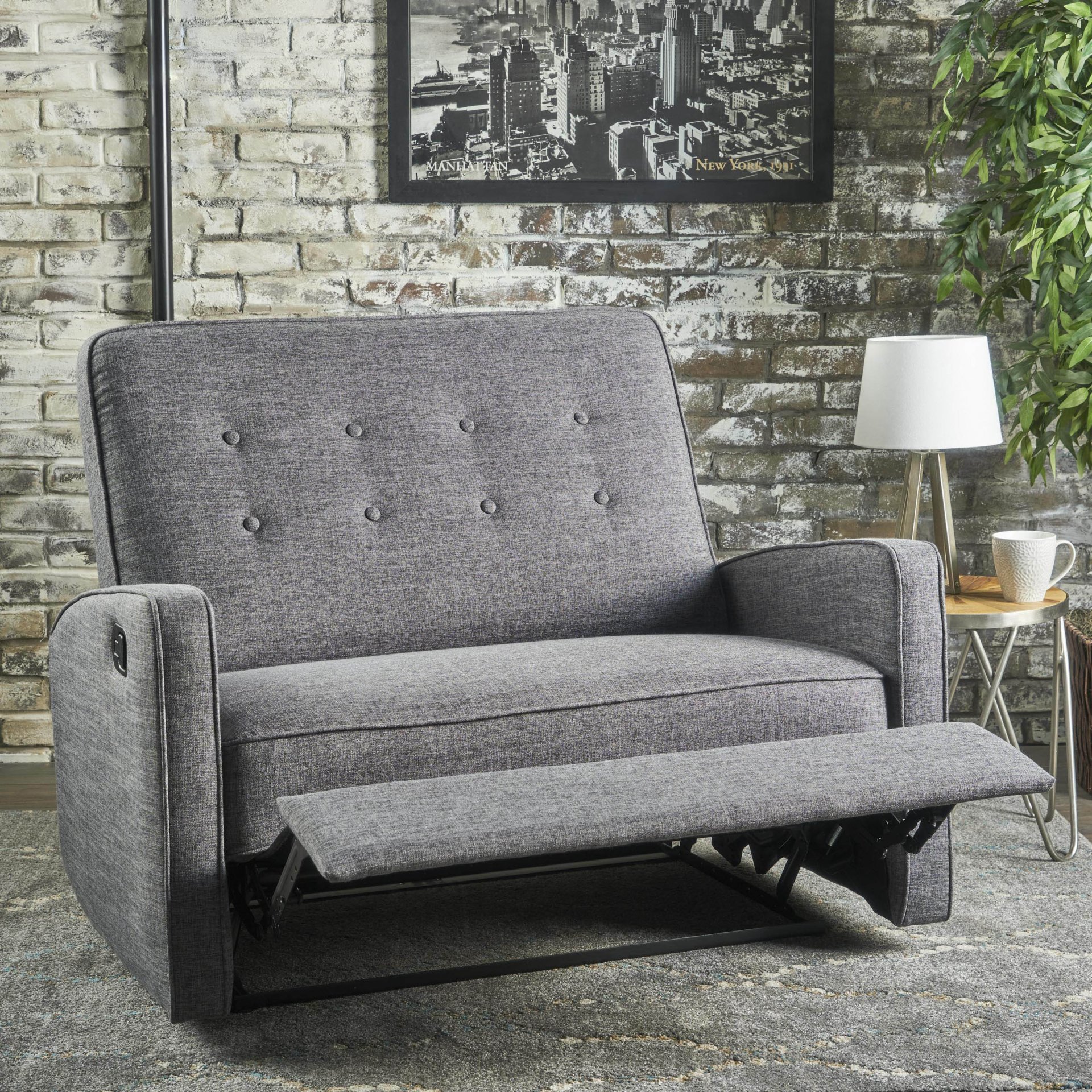 Manual Wide Standard Recliner - Gray - Image 5