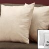 Pillows, Square, Insert Included, Decorative Throw Hypoallergenic Polyester, Modern - Beige - Image 3