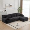 Compressed Sofa, Large Sectional Couches For Living Room - Black - Image 15