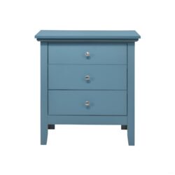 3 Drawer Nightstand - Teal