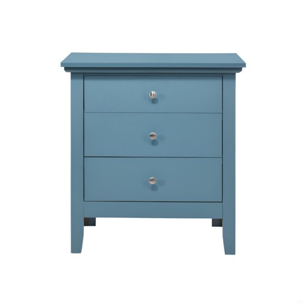 3 Drawer Nightstand - Teal