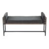 Kari - Farmhouse Bench - Black / Brown / Black - Image 4