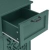 2 Door 2 Drawer Cabinet, American Furniture, Suitable For Bedroom, Living Room, Study - Dark Green - Image 21