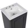 Modern Freestanding 20.3" Bathroom Vanity With Sink, Functional Drawer, Soft Closing Door - Black - Image 23