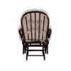 Mason - Glider And Ottoman Espresso Wood - Latte Fabric - Image 5