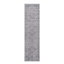 Marfi - 2' X 8' Oriental Runner Rug - Silver