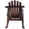 Wooden Porch Rocker Chair, Durable Wooden Porch Rocker Chair, Fir Log Rocking Chair, Patio Rockers For Outside, Garde - Brown - Image 11