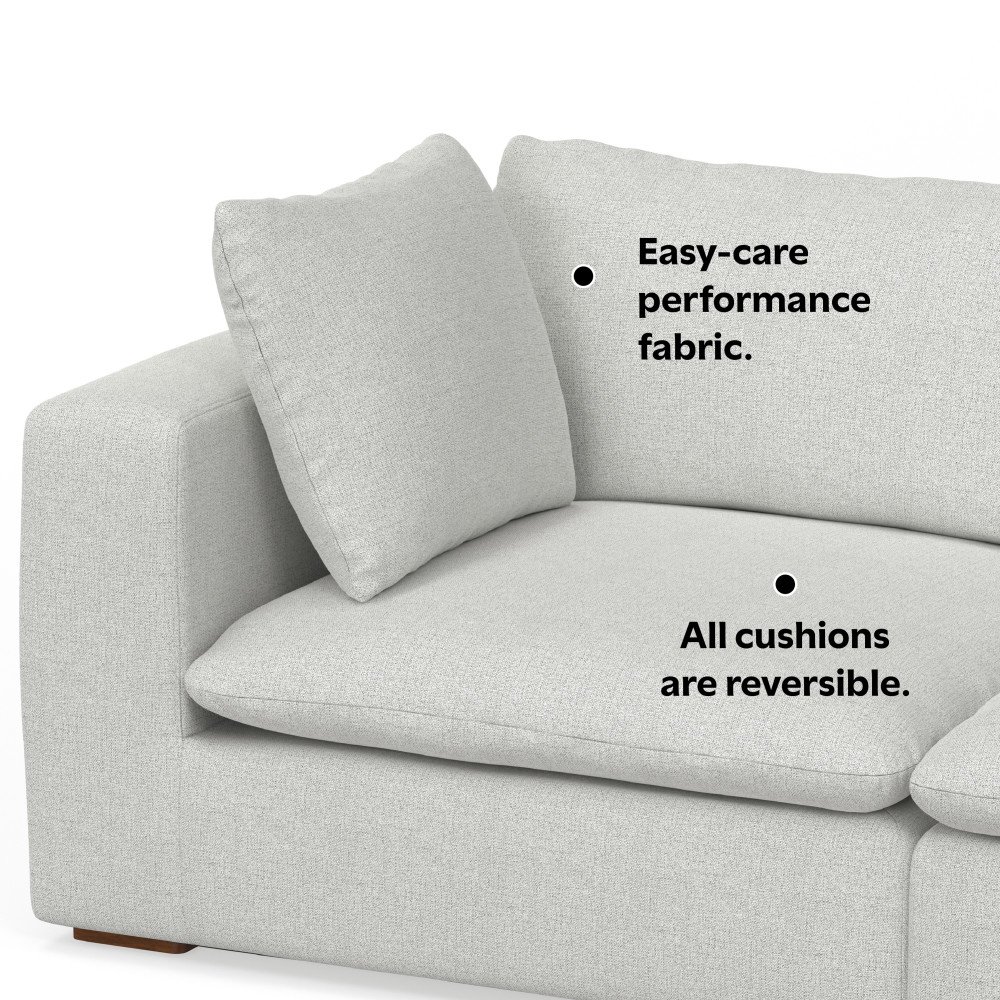 Jasmine - 2 Seater Sofa And Ottoman - Gray - Image 13