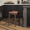 Barlow - Backless Saddle Counter Stool - Brown - Image 6