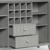 Bedford - Sideboard Buffet And Wine Rack - Fog Gray - Image 8