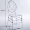 Dining Chair, Plastic Seat, Welding Chair (Set of 4) - Transparent - Image 8