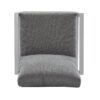 Aluminum Lounge Chair With Sleek Rope Accents, Comfortable Cushions, For Modern Indoor Outdoor Spaces - Gray / Silver / White - Image 9