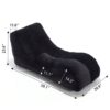 Creative Bean Bag Sofa Chair With High Quality Sponge Filling - Black - Image 3