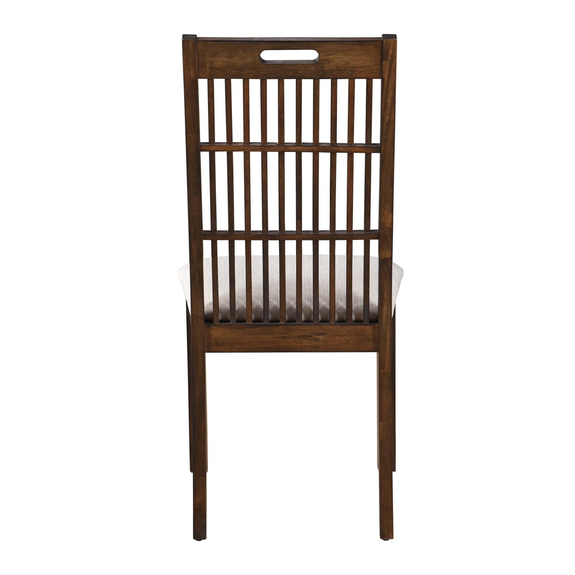 2 Pieces Set Dining Side Chair Rustic Modern Farmhouse Design Retro Design Easy To Assembly - Antique Dark Oak - Image 8