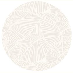 Curve - Round Rug - White