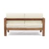 2 Piece Patio Set With Open-Back Loveseat And Coffee Table - Beige / Brown - Image 6