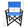 Folding Director Chair Canvas (Set of 2) - Blue - Image 3