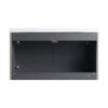 Contemporary Wall Mounted Bathroom Vanity With Resin Sink, Soft Close Doors - Khaki - Image 16