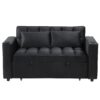 Multi Functional Sofa Bed With Cup Holder And USB Port For Living Room Or Apartments - Black - Image 12