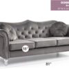 Hollywood - Sofa - Dark Gray - Image 6