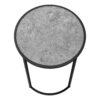 Accent Table, Side, Round Contemporary And Modern - Gray - Image 5
