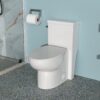 Modern Ceramic 1 Piece Toilet With Soft Closing Seat - White - Image 2