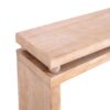 Slim Console Table, Narrow Entryway Table With Bead Detail - Light Natural / Natural - Image 9