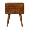 Curved Nightstand - Chestnut - Image 11