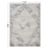 Geometrix - 7'10" X 10'6" Medallion Area Rug With Geometric 3D Effect - Ivory / Gray - Image 3