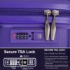 Expandable Hardshell Suitcase Double Spinner Wheels Pp Luggage Sets Lightweight Durable Suitcase With Tsa Lock, 3 Piece Set (20/24/28) - Purple - Image 6