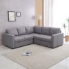Sectional Sofa Bed - Gray - Image 15