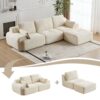 Compressed Sofa, Large Sectional Couches For Living Room - Beige - Image 4